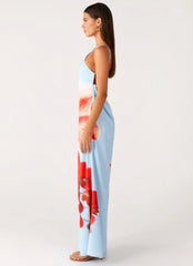 Chloe Maxi Dress - Turquoise Bloom